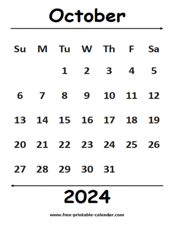 2024 october calendar