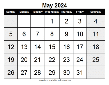 calendar may 2024