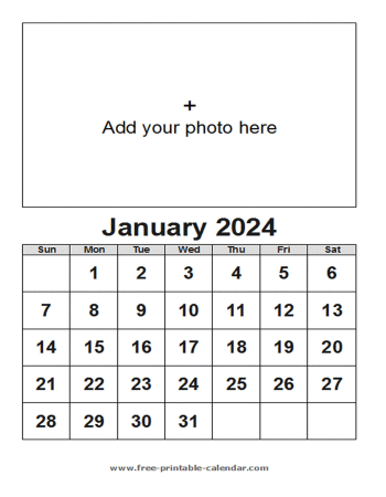 january calendar 2024