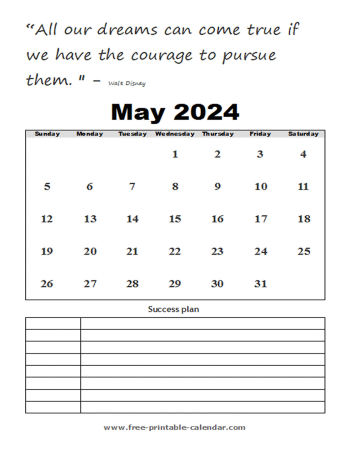 may calendar 2024 printable