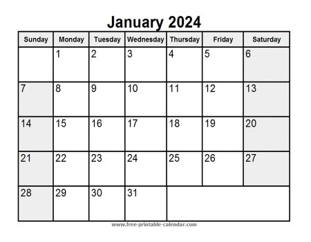 printable january 2024 calendar