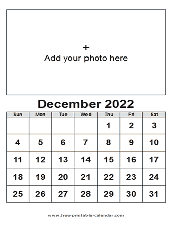 december calendar 2022