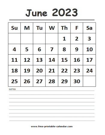 2023 calendar june printable