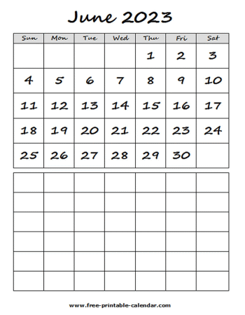 2023 june calendar