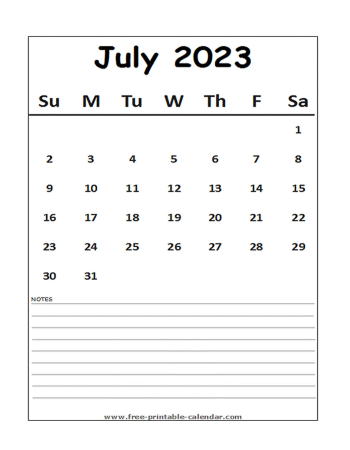calendar 2023 july
