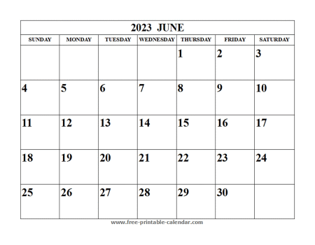 june 2023 calendar