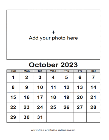 october calendar 2023