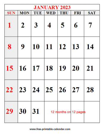 year 2023 calendar