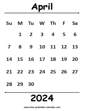 2024 april calendar