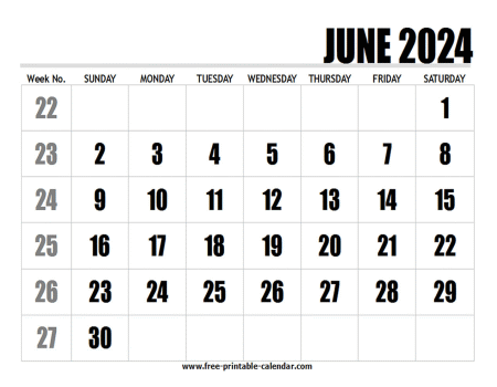 2024 june calendar