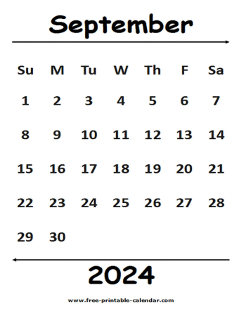 2024 september calendar