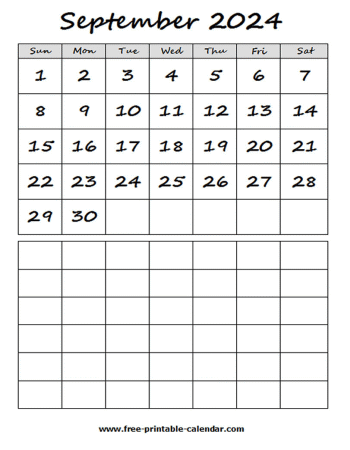 2024 september calendar