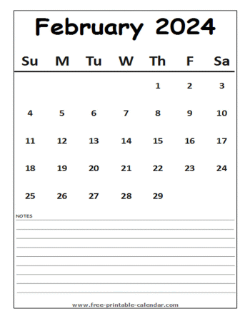 calendar 2024 february