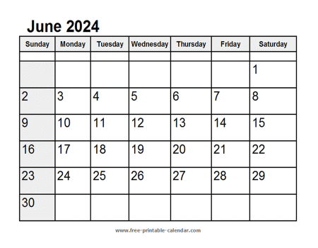 calendar june 2024