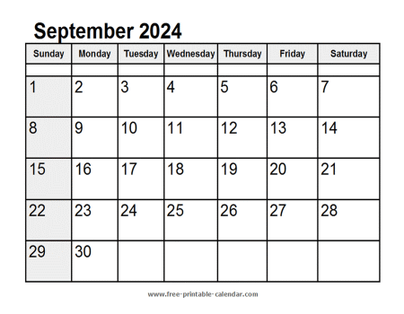 calendar september 2024