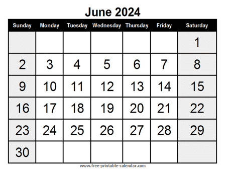 calendar june 2024