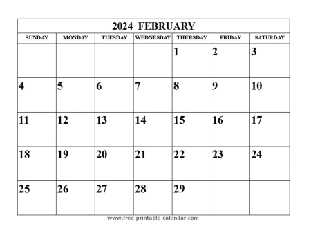 february 2024 calendar