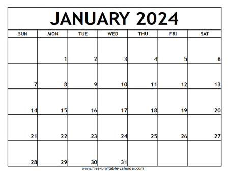 Printable January 2024 Calendar Templates with Holidays