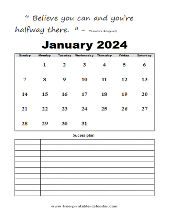 january calendar 2024 printable