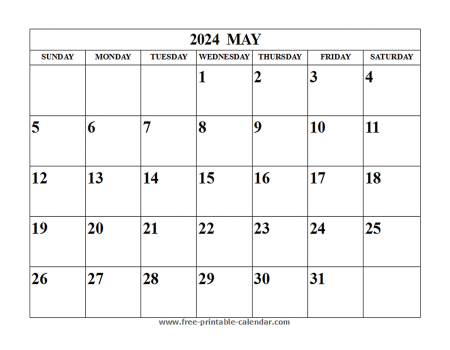 may 2024 calendar