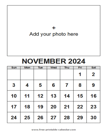 november calendar 2024