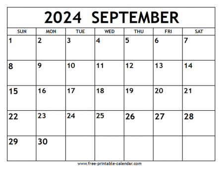 september 2024 calendar