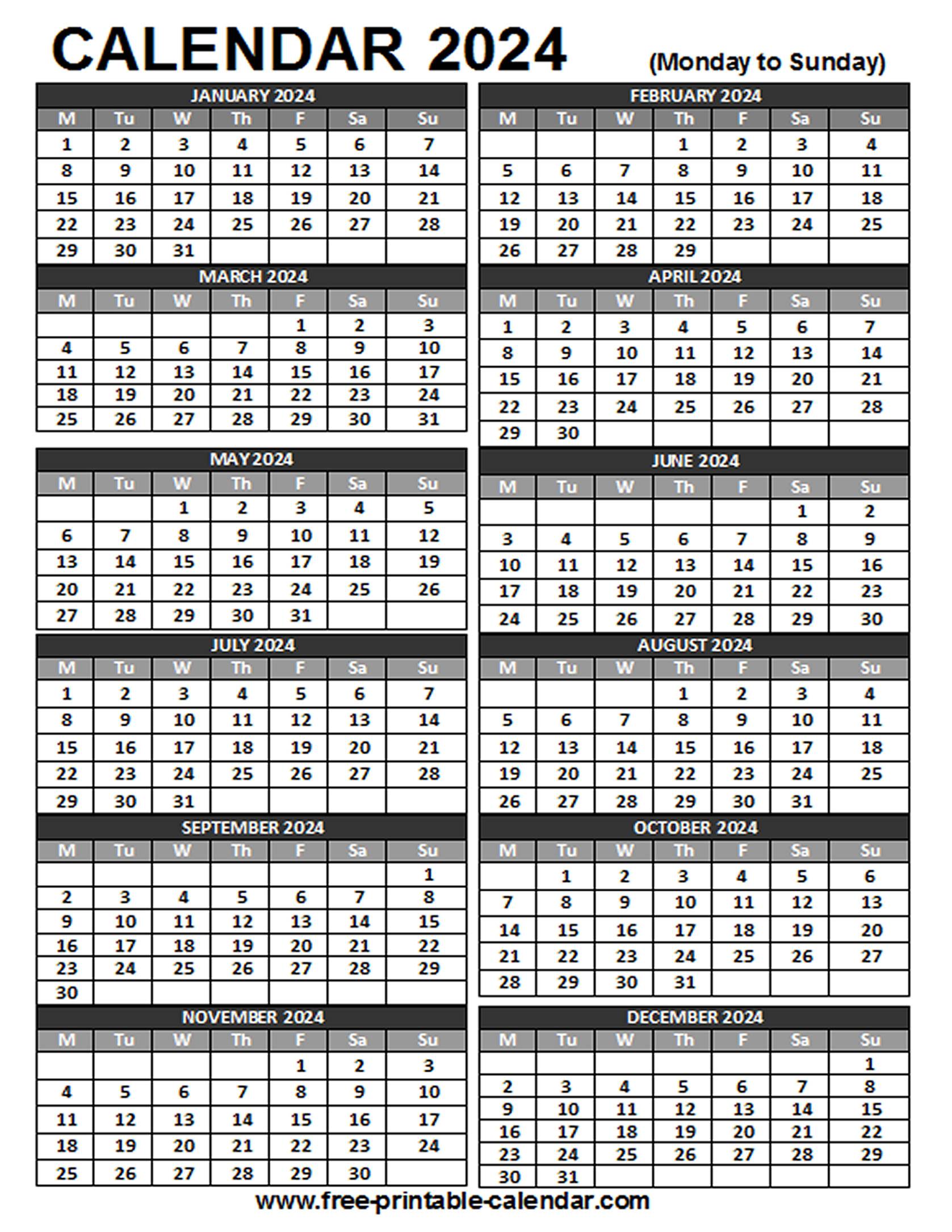 FREE 2024 WFMT Calendar