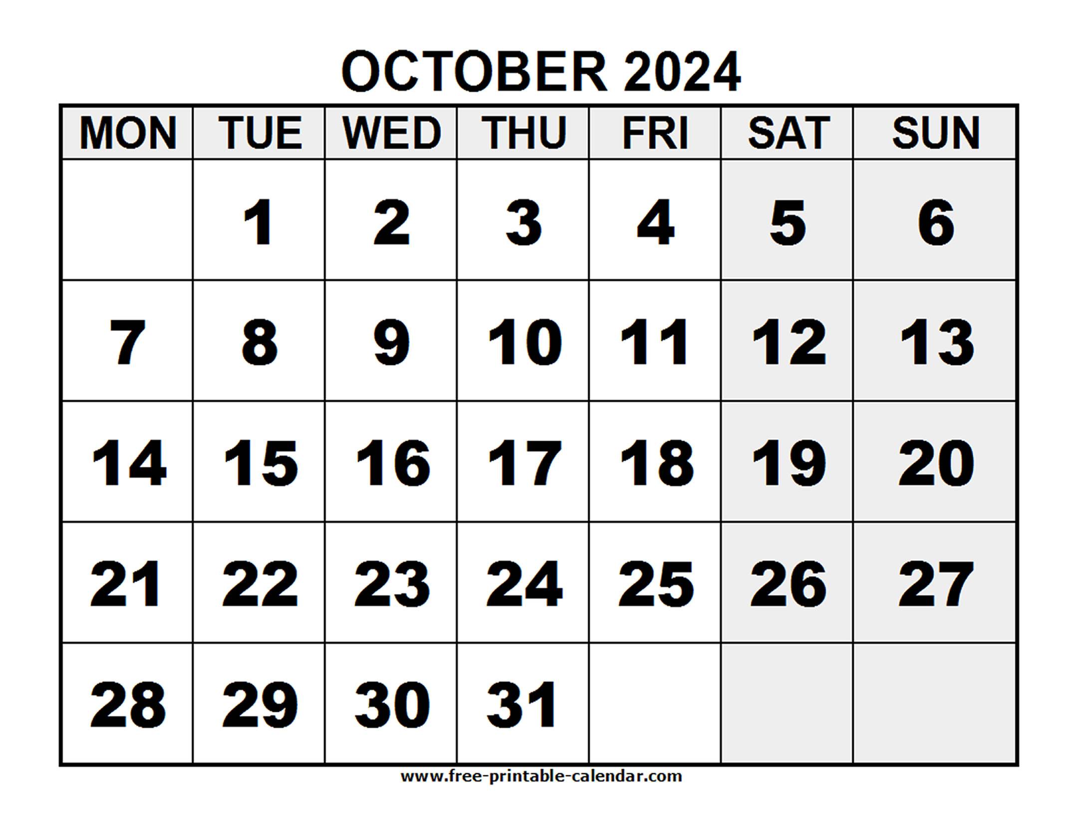 2024 october