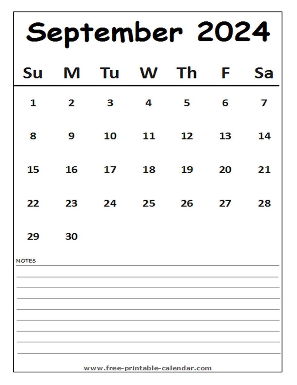 calendar 2024 september