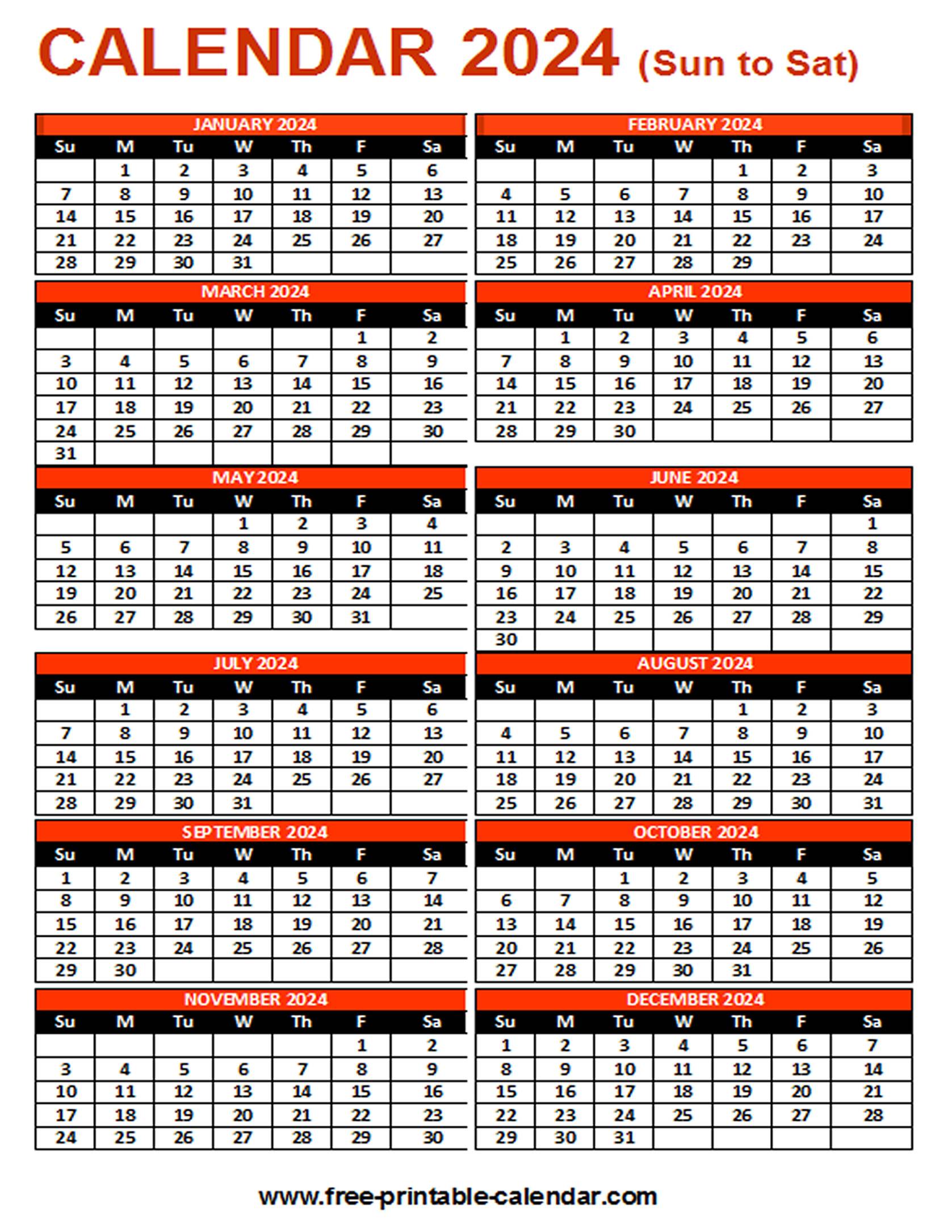calendar 2024