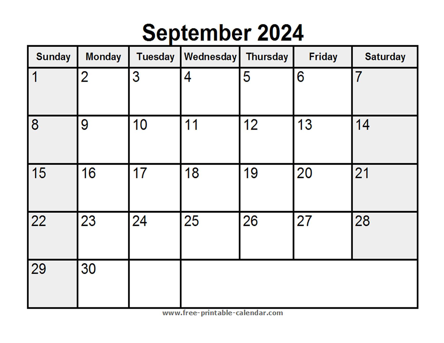 printable september 2024 calendar