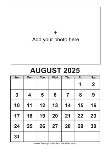 august calendar 2025