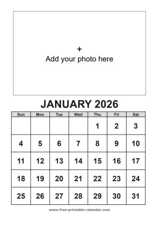 january calendar 2026