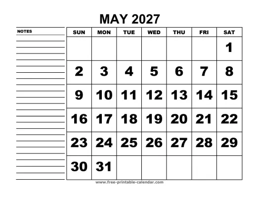 may 2027 planner calendar